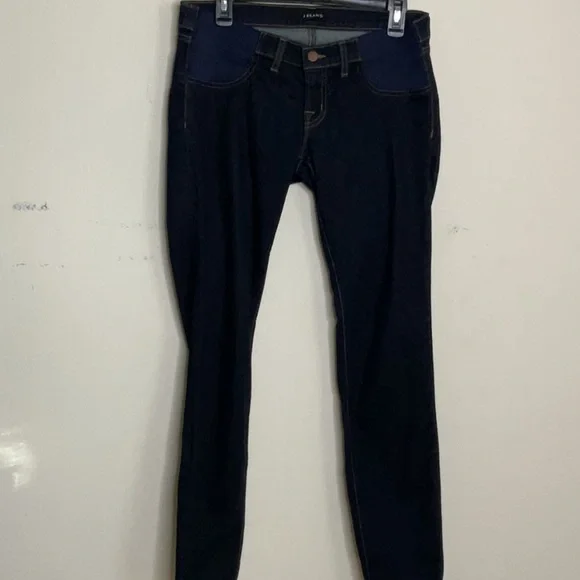 217. J BRAND MAMA J Starless Maternity Blue Jeans 30 /10 - Picture 3 of 14